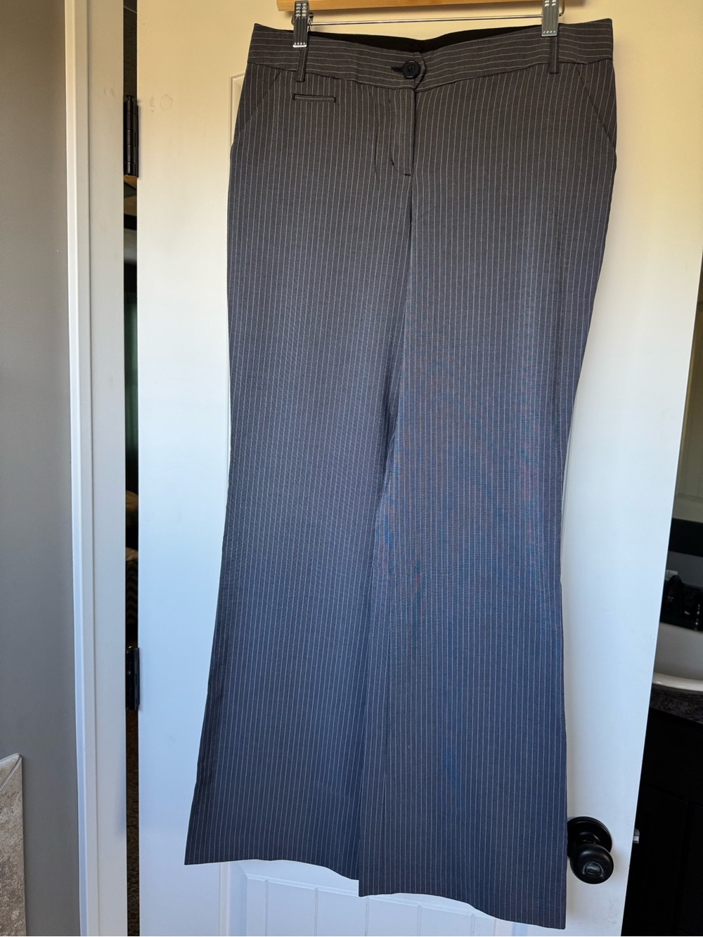 Express Gray Pinstripe Women's Dress Trousers